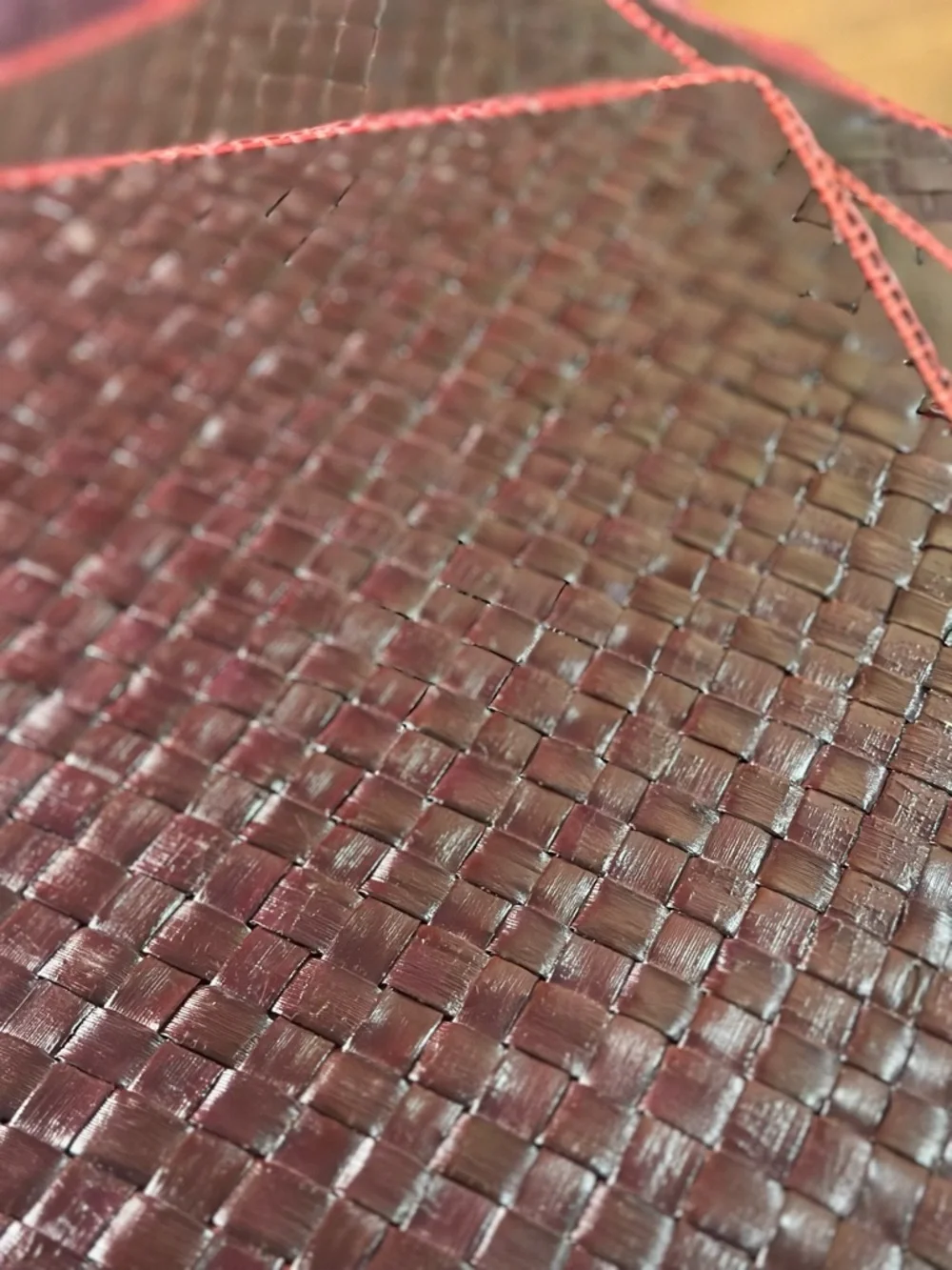 Set Of 4 Handwoven Reversible Placemats Woven Natural Fiber Boho